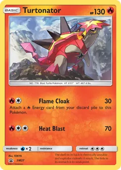 SM Black Star Promos Turtonator Pokémon card